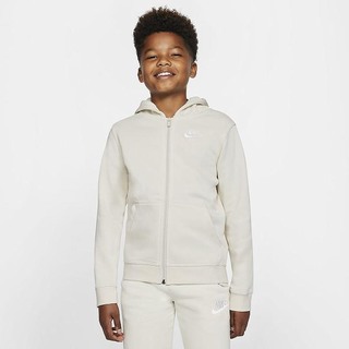 Hanorace Nike Sportswear Club Full-Zip Baieti Maro Deschis Albi | STXU-76539